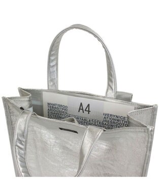 ROOTOTE 1032【木繊維軽量素材】EU.スクエア.メタリック-A 01：シルバー