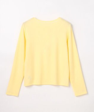 ANY クリアラメフライスヘンリーネックプルオーバー イエロー