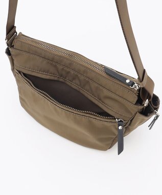 LA BAGAGERIE 【MONICA】サイドジップミニショルダーバッグ カーキ
