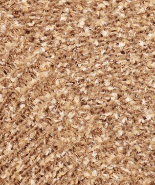 自由区 L 【カタログ掲載】ラメファンシーツイードニット ベスト キャメル系