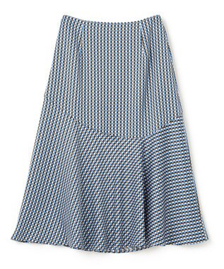 BEIGE， MABILLON / フレアスカート Sax x Brown