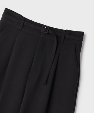 GRACE CONTINENTAL ダブルクロスワイドパンツ ブラック