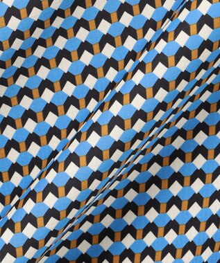 BEIGE， MABILLON / フレアスカート Sax x Brown