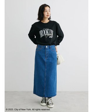 Green Parks Ａラインデニムスカート Indigo