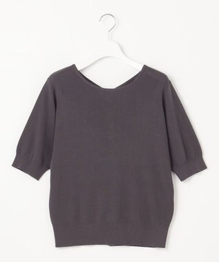 自由区 【WEB限定・洗える・XSサイズあり】ハイツイストコットンアセテートニットセットアップ ワンピース グレー系