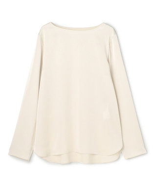 サテン レイヤードブラウス