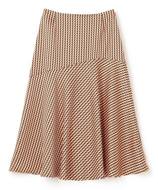 BEIGE， MABILLON / フレアスカート Peach x Ecru