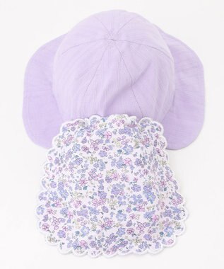 ANY KIDS 【日よけ付き】リボンハット ラベンダー