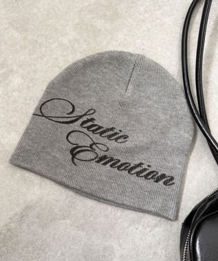 WEGO スプレープリントシングルニットワッチ グレー