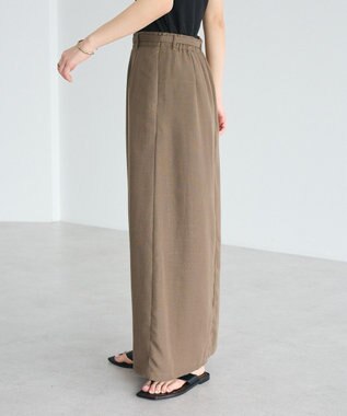 CRAFT STANDARD BOUTIQUE リネンライクラップ風スカート Ivory