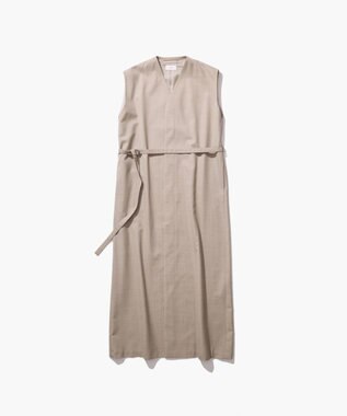 ATON WOOL SILK TWILL | ジレドレス TOP BEIGE