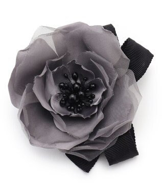 TOCCA ATELIER SENKA SHEER FLOWER COSAGE コサージュ ライトグレー系