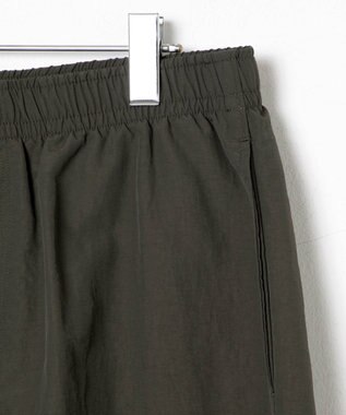 WEGO 【ウエストゴム/手洗い可】ナイロン　トラックパンツ カーキ