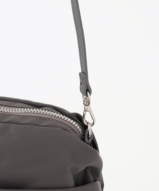 J.PRESS LADIES 【2way】ナイロンギャザー ショルダー バッグ グレー系