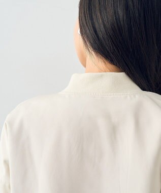 earth music&ecology ファーリバーシブルショートＭＡ－１ Ivory