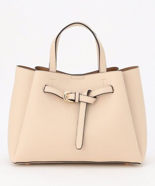 組曲 フロントベルト2WAYハンド バッグ グレージュ系