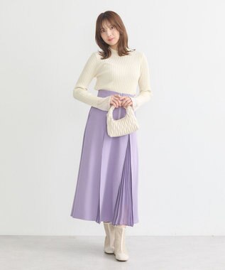 earth music&ecology マチプリーツスカート Lavender