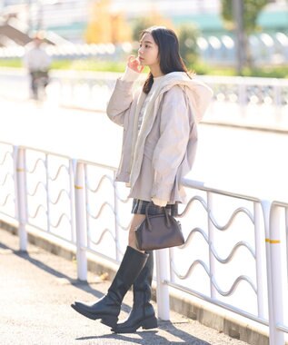 earth music&ecology マルチウェイマウンテンパーカー ベージュ