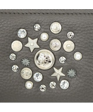 UNBILLION ペルケ perche / マルチスタッズ・ジャバラカードウォレット GY