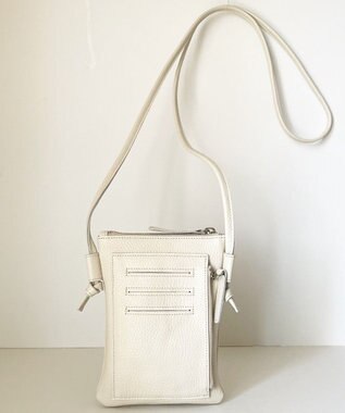 Hekhèr Le Style de Vie 新色追加【日本製】シュリンクレザー スマートフォンポシェット ホワイト