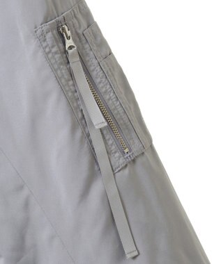 earth music&ecology ファーリバーシブルショートＭＡ－１ Blue Gray