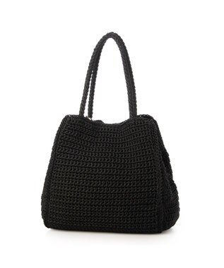 UNBILLION カシュカシュ cachecache / ベーシッククロッシェトート カゴバッグ ブラック