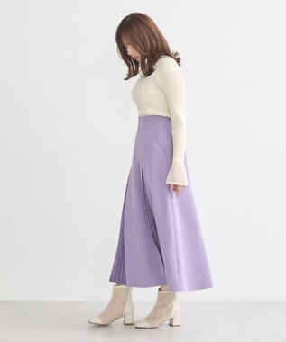 earth music&ecology マチプリーツスカート Lavender