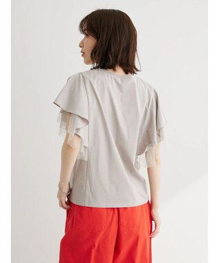 Green Parks ・ＥＬＥＮＣＡＲＥ　ＤＵＥ　フレアスリーブＴシャツ Gray Beige