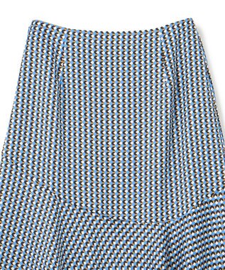 BEIGE， MABILLON / フレアスカート Sax x Brown