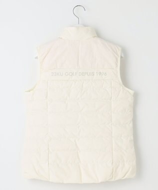23区GOLF 軽くて暖か！【WOMEN】【ストレッチ・撥水】ダウンベスト ホワイト系