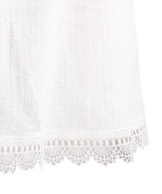 San-ai Resort（三愛水着楽園） 楊柳×レース　羽織り　F【San-ai Resort（サンアイリゾート）】 ホワイト