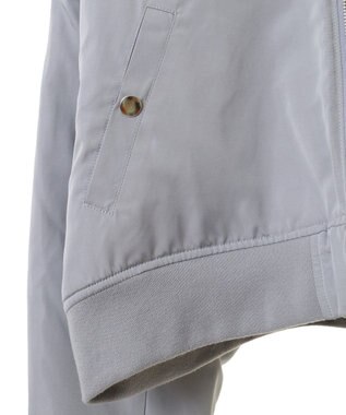 earth music&ecology ファーリバーシブルショートＭＡ－１ Blue Gray