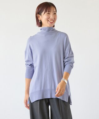 UNFILO マイビューティーニット タートルネック [NEW]スモーキーブルー