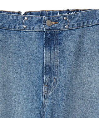 Green Parks タックワイドデニムパンツ Medium Indigo