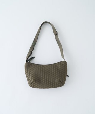 MIYABIYA LAQUOH【撥水加工】篭目柄エンボスボンディングショルダー モスグリーン