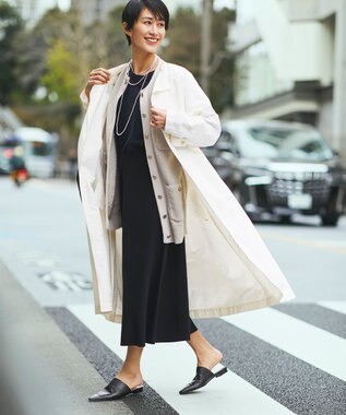 UNFILO 【洗える/シワになりにくい】撥水ナイロンタフタワッシャー オフ