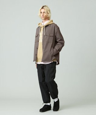 J.PRESS YORK STREET 【UNISEX】チェックCPOジャケット ブラウン系3
