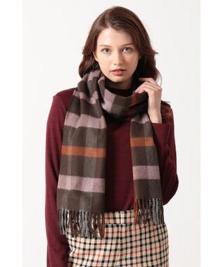 DAKS ウールチェックストール