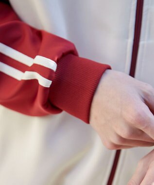 WEGO 【ユニセックス着用ITEM】ラグランライントラックジャケット ワイン