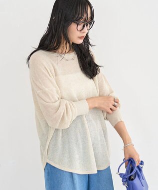 Green Parks シアーニットプルオーバー Light Beige