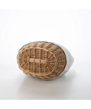 UNBILLION perche 牛革×ヤナギ底2wayトートバッグ シルバー