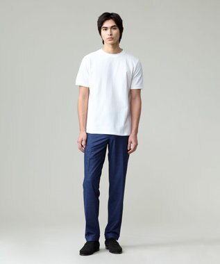 J.PRESS MEN プールに浮いているような快適な着心地【ストレッチ / 洗える / 吸水速乾/ 接触冷感】【J.PRESS-POOL WOOL】ジャージーセットアップ スラックス ネイビー系