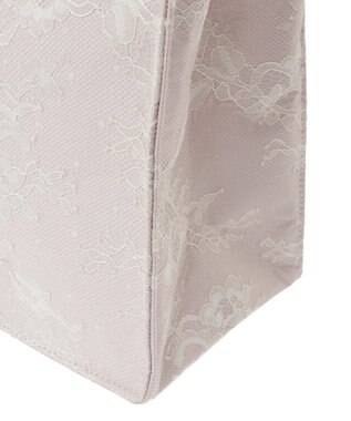 Maison de FLEUR レースフリルハンドルスクエアトートSバッグ Light Pink