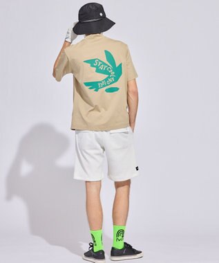 PW CIRCULUS 【MEN】DOVE グラフィックモックT ゴルフ ベージュ系