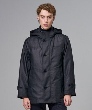 新素材【4WAY】ライトラスターシャンブレー　ダウンコート