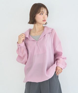 earth music&ecology アノラックフーディ Pink