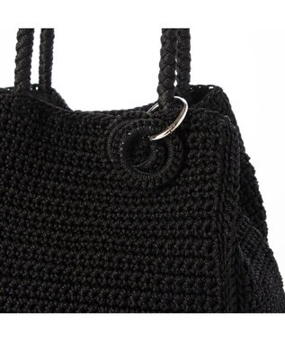 UNBILLION カシュカシュ cachecache / ベーシッククロッシェトート カゴバッグ ブラック