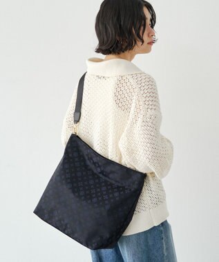 russet ナイロンジャガード2WAYショルダーバッグ(CE-1622) Black/Navy