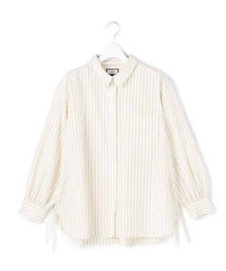 J.PRESS YORK STREET 【WOMEN】サイドドローストリング シャツブラウス
