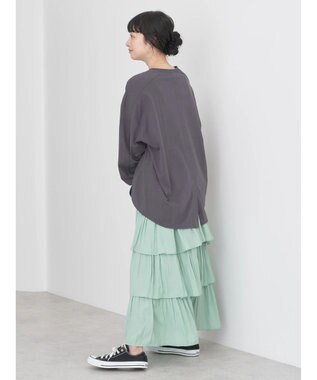 earth music&ecology フリルティアードスカート Mint Green